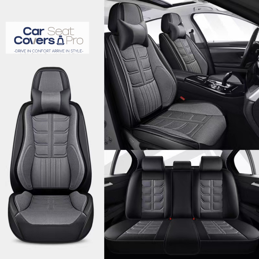 Premium Car Seat Covers Pro: Ultimate Comfort and Protection GREY - HeatPAQ